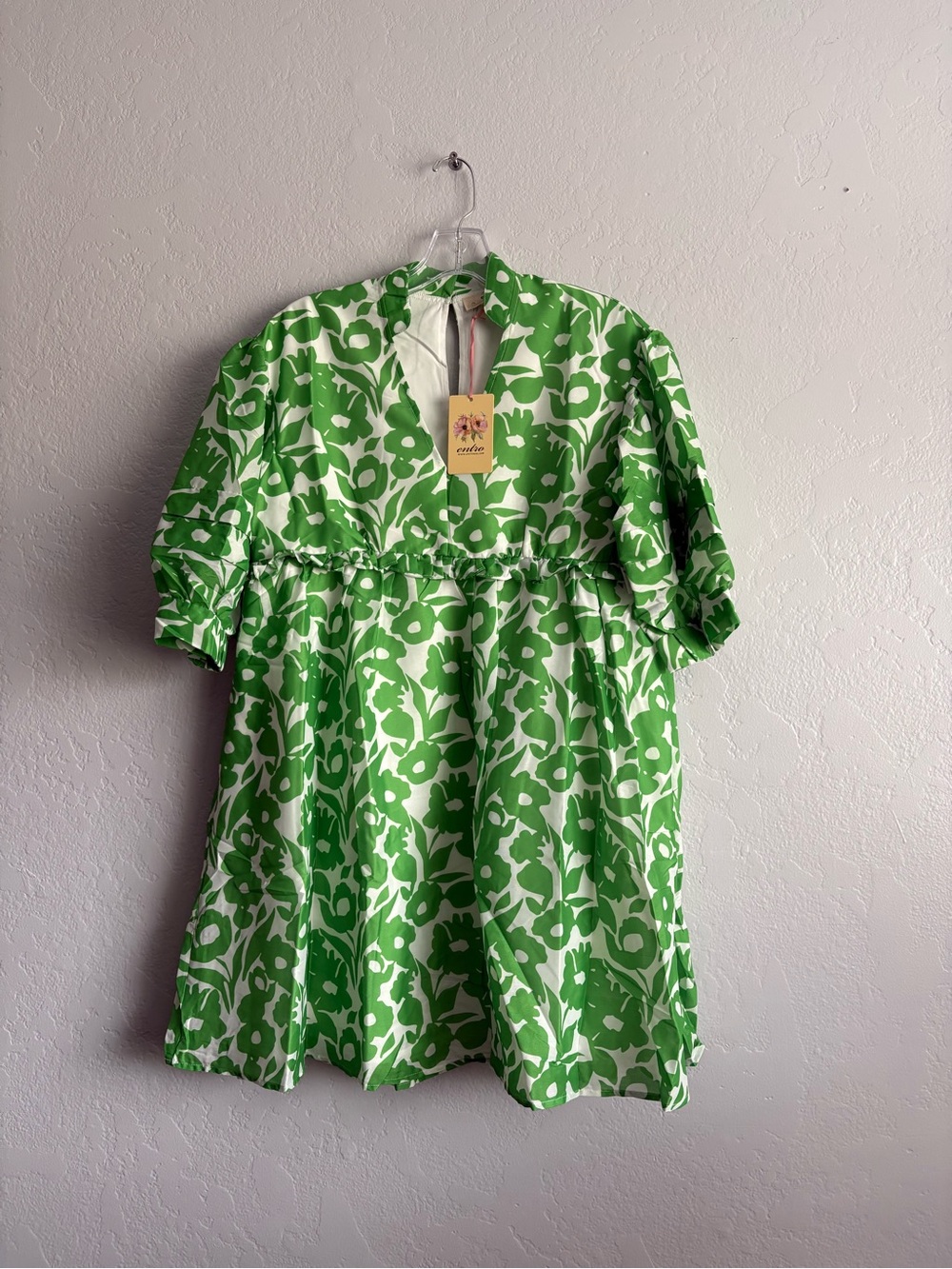❤️ NEW entro Green & White Floral Sundress